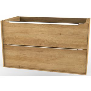 Wastafelonderkast CASSINO 100cm 2x la natural oak