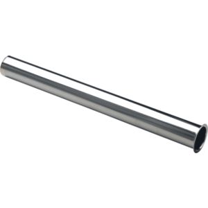 Verlengde duikpijp 32mm L=300mm 1.1/4" met flens RVS-look