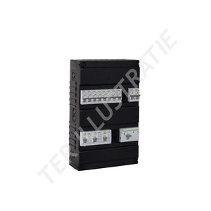 Groepenkast 1-fase hoofdschakelaar 2-pol 40A / 2x aardlek  6 groepen NOARK