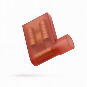 Kist a 100st. geisoleerde vlakstekerhuls 6,3mm 0,5-1,5mm²