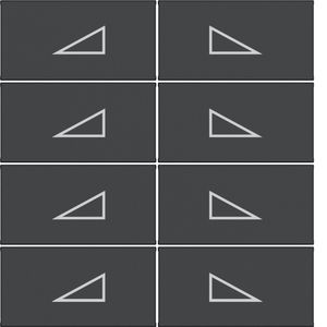 Afdekking KNX taster 8-v dimmen hoog/laag A.x/C.x zwart mat