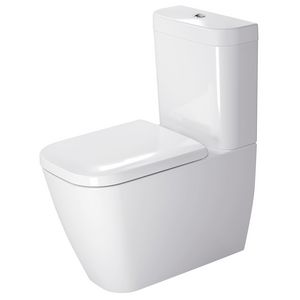 HAPPY D.2 #213409 staand closet tbv duoblok 630mm wit diepspoel gesloten voor stortbak 4,5ltr. PK./AO. (vario) (excl. zitting / reservoir)
