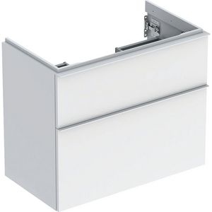 iCon wastafel onderkast compact twee laden 75cm wit/wit
