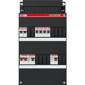 Groepenkast 4 groepen achter 2x 30mA + F + HS 1-fase