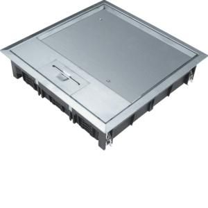 Installatiedoos RVS Q12 244x244mm 12mm vloerafdekking