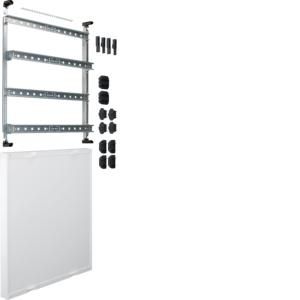 Gesloten DIN-railunit horizontaal leeg 600x500mm