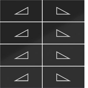 Afdekking KNX taster 8-v dimmen hoog/laag A.x/C.x zwart gl.