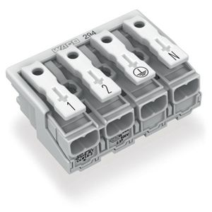 Kroonklem Drukknop extern z. PE-contact wit 294-5014 VVE=500