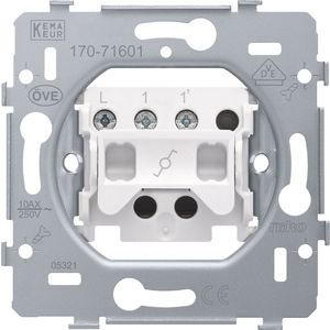 Sokkel wissel(trek)schakelaar.10AX/250Vac schroef VVE=10