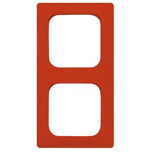 Afdekraam 2v voor wandgoot R-rood