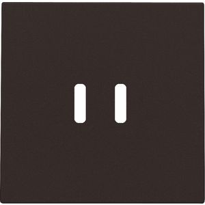Afwerkingsset dubbele smart USB-C-lader dark brown coated