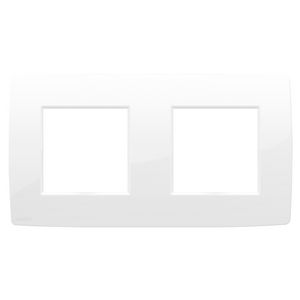 2-voudige afdekplaat hoh 71mm Original bright wh