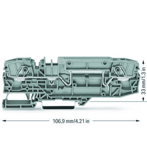2-draads rijgklem 6mm² met testmogelijkheid 2006-8601 VVE=12