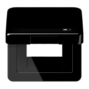 Klapdeksel CD500 zwart m.symbool Lader