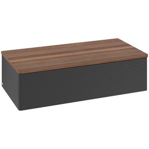 Sideboard Antao 1000x268x500mm Black Matt Lacquer K40102PD