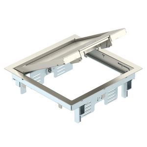 Inbouweenheid voor universele montage 223x223x70 rvs