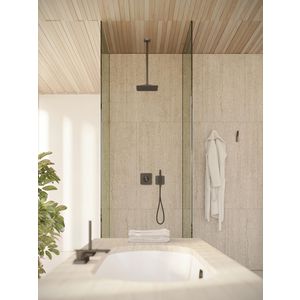Hoofddouche 270/270 1 straalsoort met plafondaansluiting brushed black chrome AXOR Citterio-C