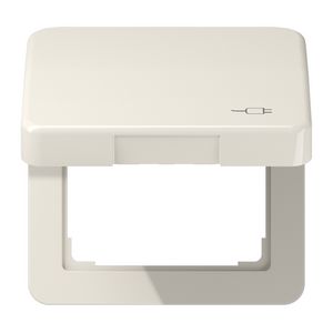 Klapdeksel CD500 wit met symb. Stekker