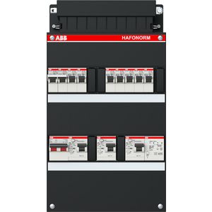 Groepenkast 7 groepen achter 3x 30mA + FT + HS 1-fase