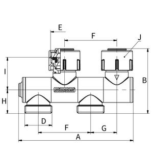 H-onderblok Variocon FM G3/4x3/4 EK Ni Simplex VVE=5