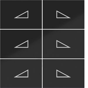 Afdekking KNX taster 6-v dimmen hoog/laag A.x/C.x zwart gl.