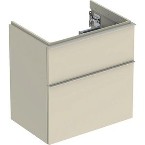 iCon wastafel onderkast compact twee laden 60cm zandgrijs