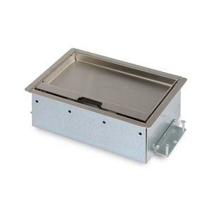 SERVICEBOX 3.0 2x 230V RA 1x leeg RVS deksel 15mm inleg met