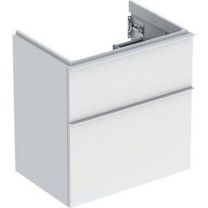 iCon wastafel onderkast compact twee laden 60cm wit mat