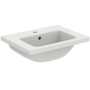 Wastafel I.LIFE-S VANITY 51cm met kraangat + overloop wit Ideal Plus