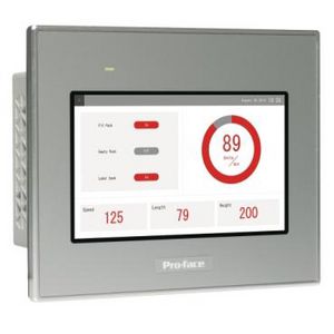 4"W touch panel display 1Ethernet USB host 24VDC