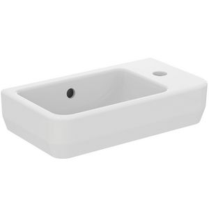 Fontein I.LIFE-S 45x25cm met kraangat rechts + overloop wit Ideal Plus