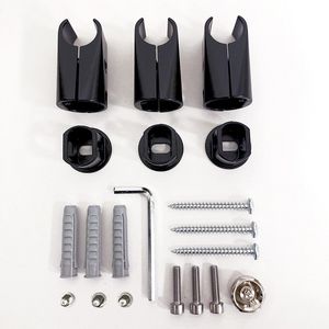 Bevestigingset Claudia mat zwart