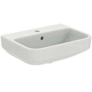 Wastafel I.LIFE-S 50x37cm met kraangat + overloop wit Ideal Plus