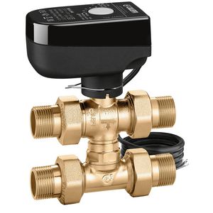 Gemotoriseerd 3-wegventiel 4 aansl+microschakelaar 230v 1