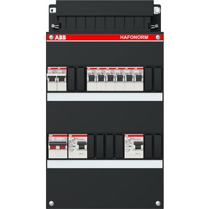 Groepenkast 6 groepen achter 2x 30mA+F+HS 1-fase 1SPF006905F0353