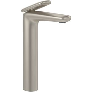 Eengreeps wastafelkraan verhoogd Antao Brushed Nickel Matt