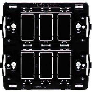 Toebehoren houder 2x3 modulen horizontaal Magic VVE=10