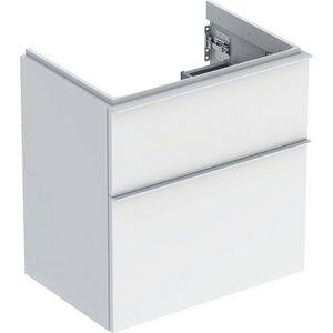 iCon wastafel onderkast compact twee laden 60cm wit/wit