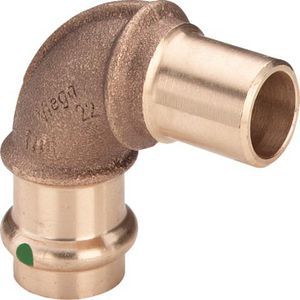 Bocht 90° Met Sc 18 siliciumbrons/blank VVE=5