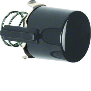 Knop voor drukknop/lichtsignaal-element E10 zwart