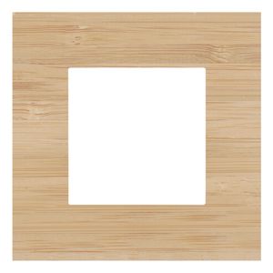 Enkelvoudige afdekplaat Pure bamboo