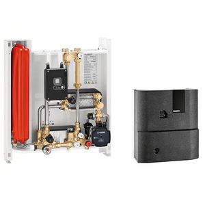 Distributie-unit gescheiden CV+SWW 40kW + Alpha2 L pomp