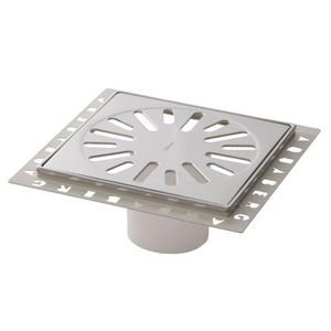 Renovatieput 146x146mm ABS-RVS/RVS inbouwdiepte 7mm + 2 reukafsl.
