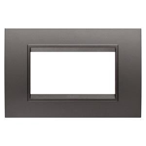 LUX PLAAT-VAN METAAL-4 MODULE-STAALGRIJS-BINNENFRAME