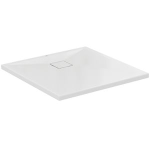 Douchbak ULTRA FLAT EVO vierkant 800x800x35mm in glanzend wit afwerking, zonder waste