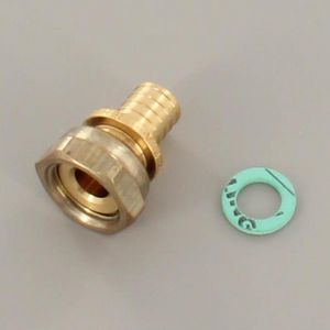 2-del. koppeling RAUTITAN LX schuif 16x1/2"wartel