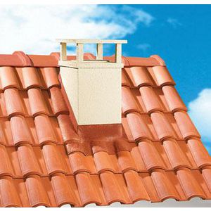 Rol a 12mtr. UBIFLEX loodvervanger 200mm natuurrood