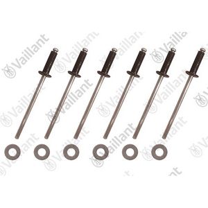 Inzet klinknagel zwart met ringen 0010030961