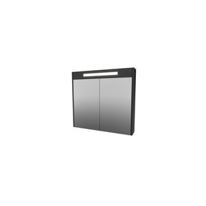 Spiegelkast LED verlichting 2 deuren 800X140X740 black oak