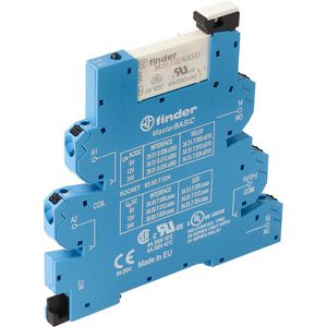 Interfacerelais MasterBASIC 1 wisselcontact 6A 24VUC blauw